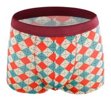 Boxer da uomo stampato liscio e leggero